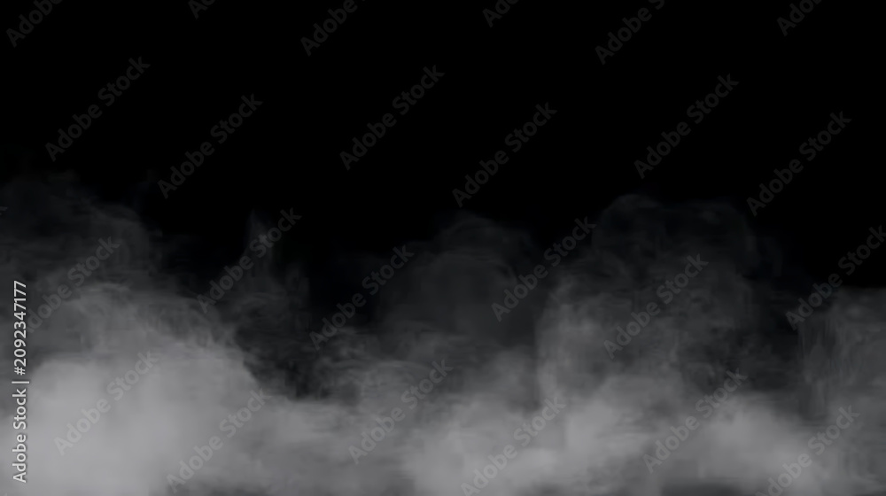 Obraz premium Transparent White Vapor Effect PNG with Realistic Smoke Texture, Floating Fog Ribbon, Atmospheric Graphic Resource for Creative Backgrounds.