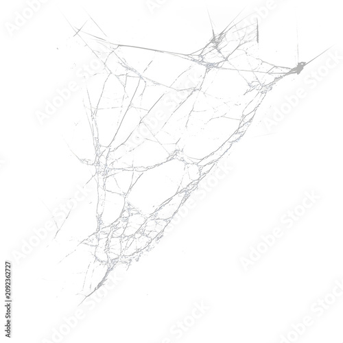 Floating Realistic Cobweb Overlay Isolated on a Transparent Background