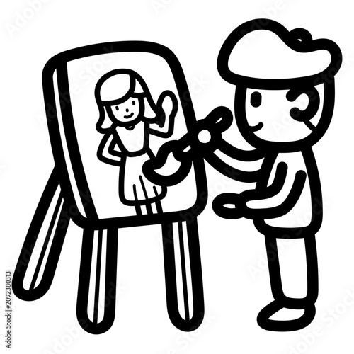 Φωτογραφία Cartoonist illustration