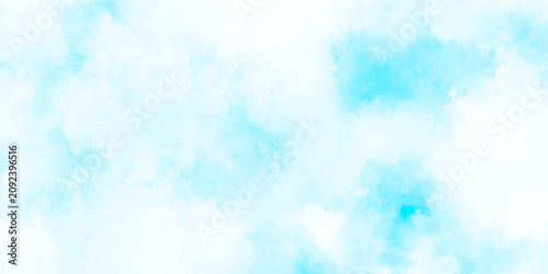 Foto Abstract grunge sky blue soft painted watercolor paint splash