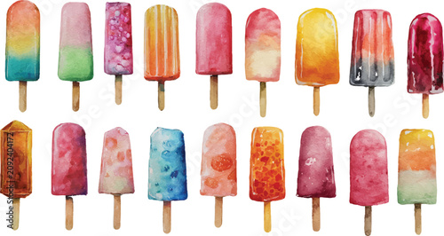 colorful ice cream