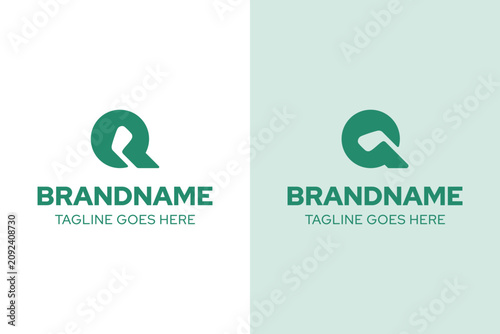 Letter Q Golf Simple Logo Set, symbolizing precision, focus, and refined performance