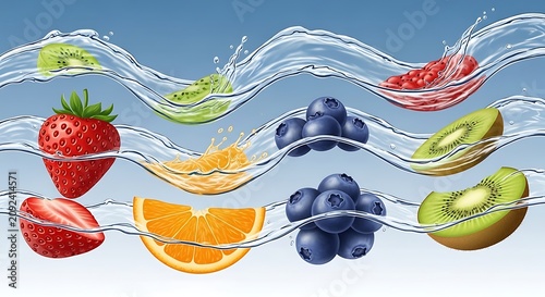 Colorful abstract digital art with flowing ribbons and spheres.