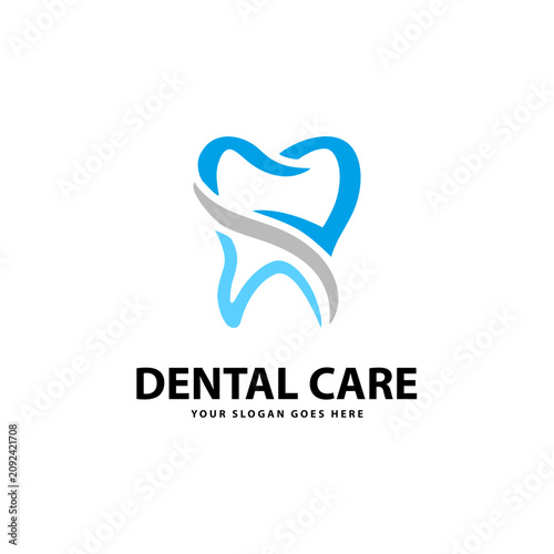 dental care tooth logo template design