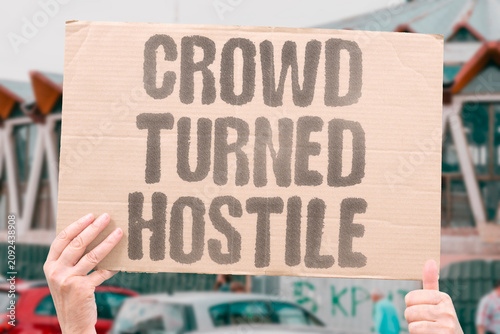 Canvas Print "Crowd Turned Hostile" Public confrontation erupts quickly