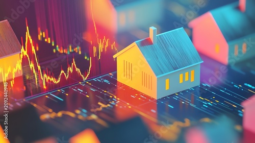 House on Digital Circuit Board