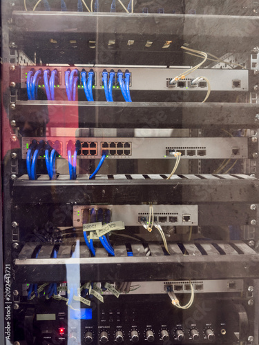 Intricate Network Infrastructure: Captivating Visuals of Modern Server Configuration