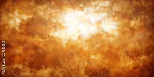 Canvastavla Fiery Explosion and Burning Flames Over Intense Orange Inferno Background With D