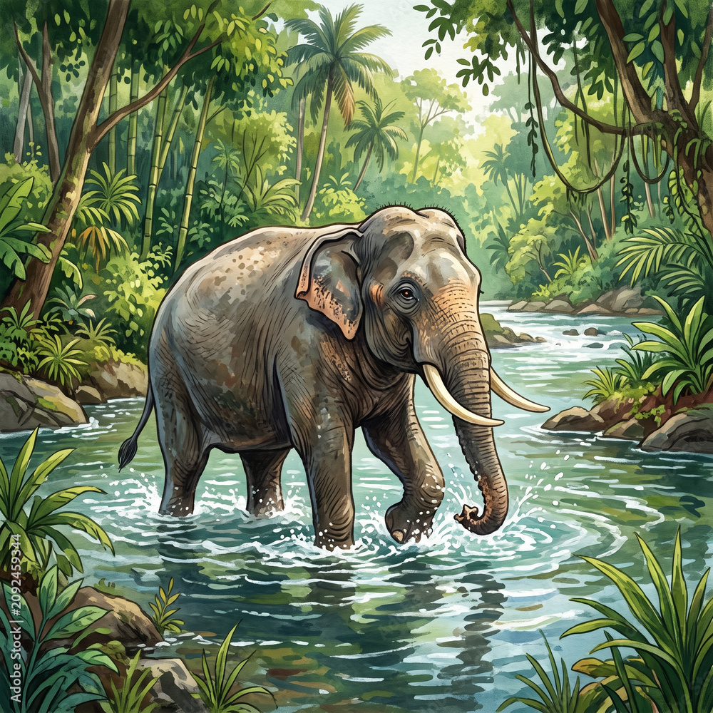Fototapeta premium Asian Elephant Emotions Collection