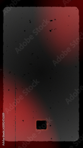Dark Red Story Template with Spooky Vertical Scratches and Rounded Frame