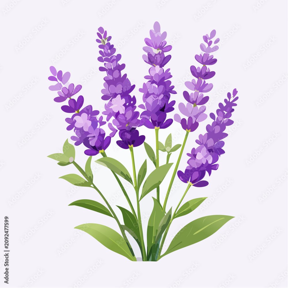 Obraz premium Lavendelblüten mit violetten Blütenständen