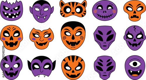 Halloween masks and faces for kids and adults spooky and fun designs