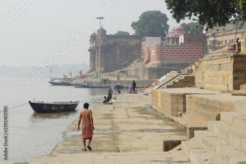 Bild auf Leinwand Shivala Ghat, Varanasi. Uttar Pradesh, India
