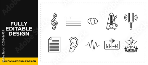 фотографія flat vector illustration line art icon bundle set design depicting human sensory