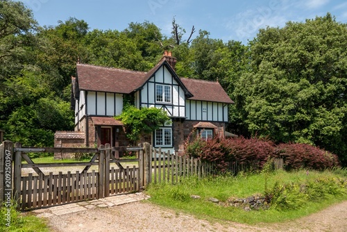Torpoint England - June 24 2026: Lady Emma's Cottage Mount Edgcumbe Country Park Cornwall
