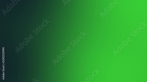 Abstract dark green and emerald gradient glowing motion background