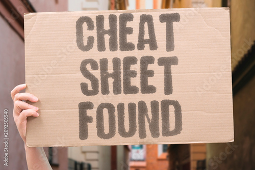 Photos "Cheat Sheet Found" Academic dishonesty during exam discovered