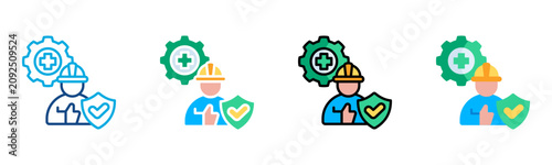 Foto Safety First Icon Multiple Style Collection