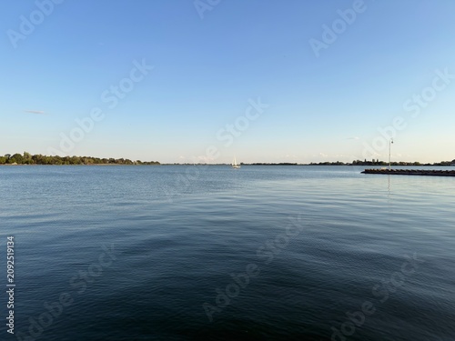 calm evening at the lake