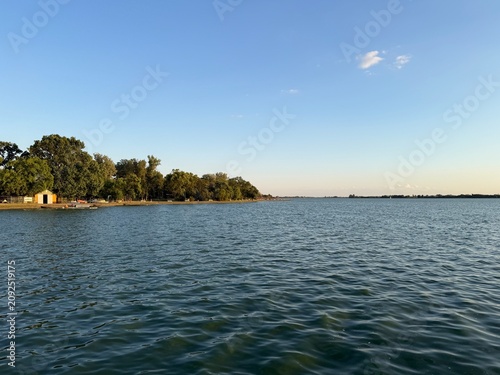 lake and sky in the summer