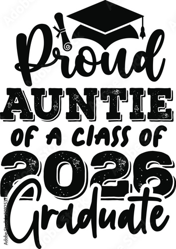 Proud Family Graduation 2026 Typography