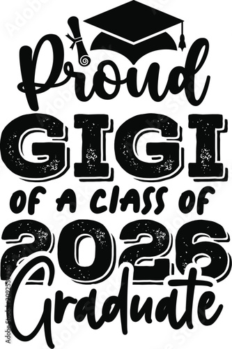 Proud Family Graduation 2026 Typography
