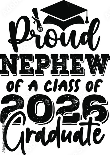 Proud Family Graduation 2026 Typography