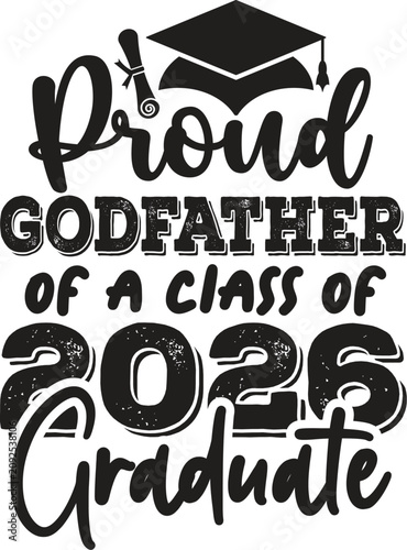 Proud Family Graduation 2026 Typography