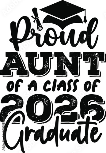 Proud Family Graduation 2026 Typography
