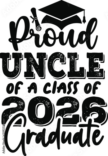 Proud Family Graduation 2026 Typography