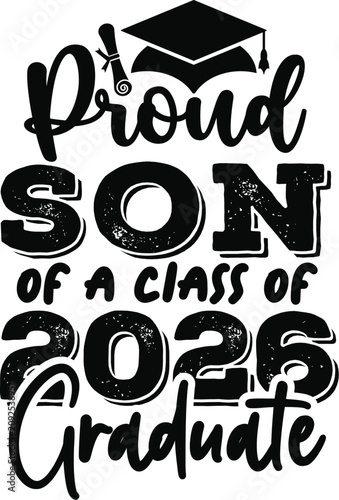 Proud Family Graduation 2026 Typography