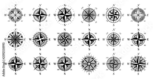 Photography Wind rose icons