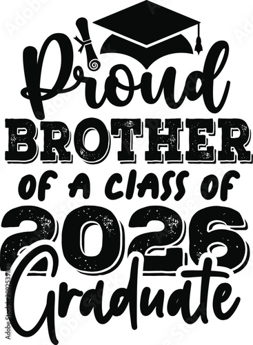 Proud Family Graduation 2026 Typography