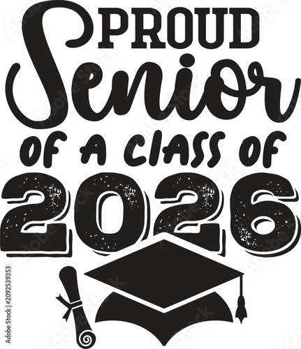 Proud Family Graduation 2026 Typography