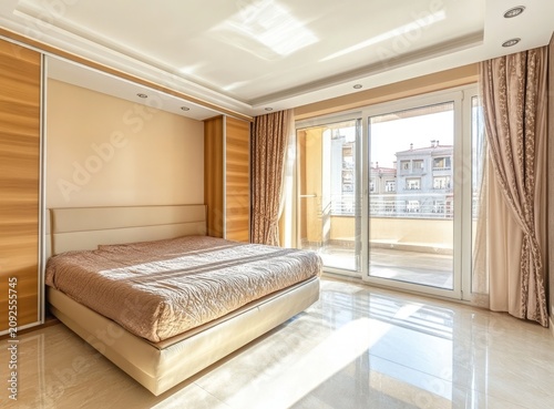 interior luxury apartment comfortable bedroom