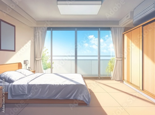 modern bedroom interior