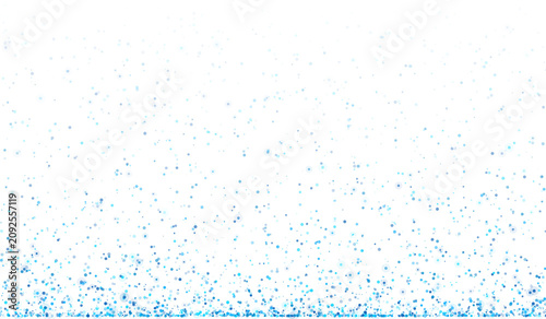 Quadro su tela Abstract Cyan Starfield Particles Floating in a Bright White Background Setting
