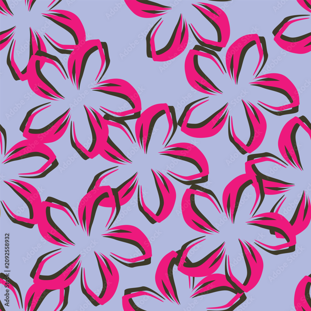 Obraz premium seamless pattern with flowers