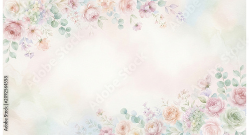 A Soft And Elegant Background Featuring Delicate Pastel Floral Patterns Combined With Subtle Abstract Swirls Creating A Beautiful And Sophisticated Look Suitable For Artistic Design Or Stationery