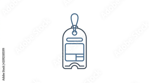 Canvastavla Minimalist Price Tag Hanging On Hook.