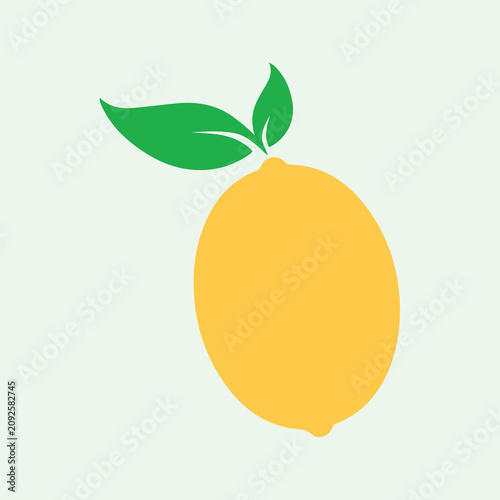 Obraz na plátne Lemon icon, fruit, juice, fresh