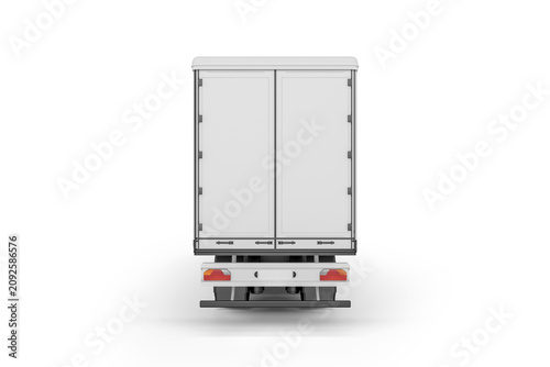 Big Truck Background - Blank mockup for design branding