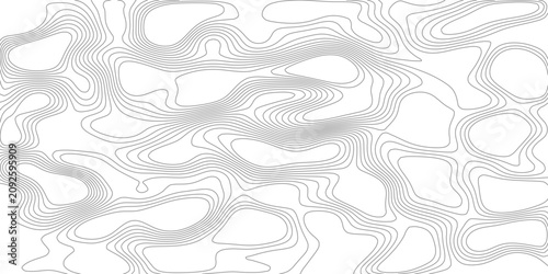 Abstract topographic map line art abstract pattern, fluid wavy contours creating a unique visual texture in a monochrome minimalist design.