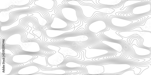 Abstract abstract contour map lines form organic fluid shapes with a sense of depth and movement, creating a visually intriguing pattern.