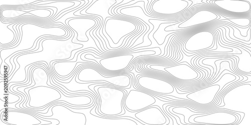 Abstract abstract contour map lines forming a topographic pattern with flowing curves and organic shapes, creating a visually intriguing, minimalist graphic design.