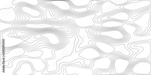 Abstract abstract contour lines resembling topographic map create a dynamic, flowing pattern, evoking organic forms and natural textures, perfect for backgrounds and graphic design elements.