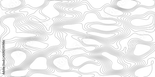 Abstract abstract topographic contour line pattern with a smooth grey and white gradient creates a visually intriguing and modern graphic.