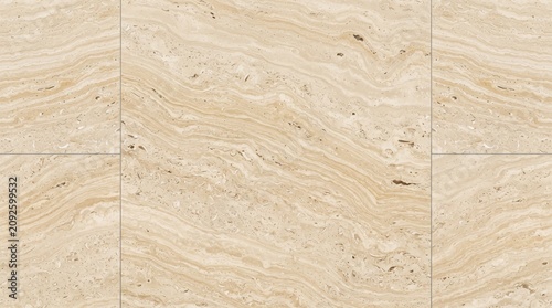 Beige marble pattern with flowing veins and natural textures creates a seamless tile background texture stone