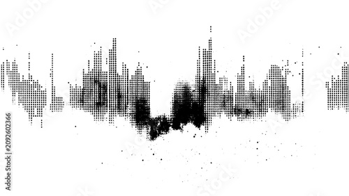 Fotografía black ink splat