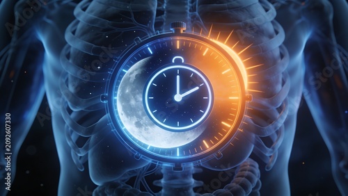The human biological clock: The moon's shift to sunrise is used in studies to explain the adjustment of sleep schedules.